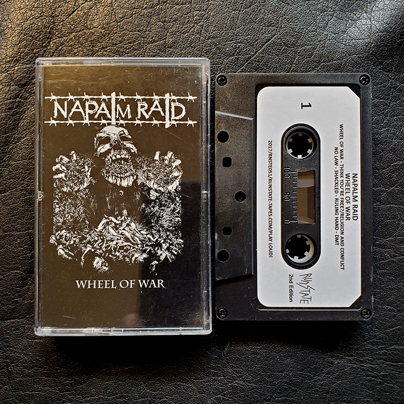 NAPALM RAID — WHEEL OF WAR CASSETTE - Click Image to Close