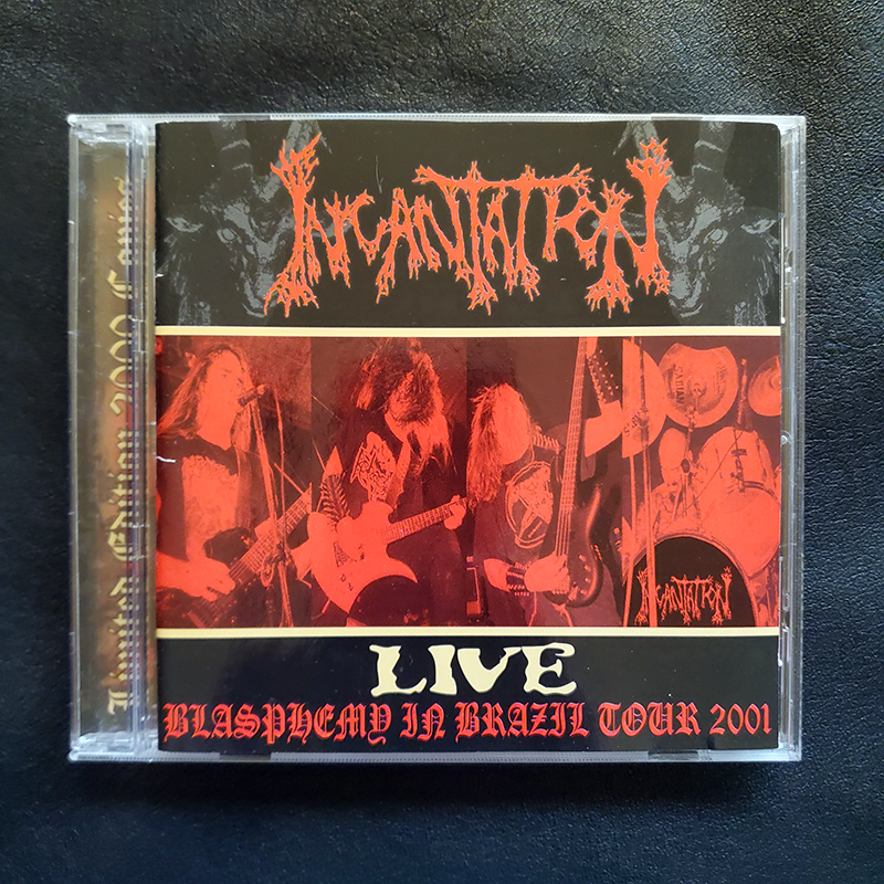 INCANTATION — LIVE — BLASPHEMY IN BRAZIL TOUR 2001 CD