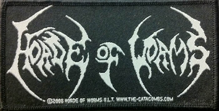 HORDE OF WORMS — LOGO WOVEN PATCH