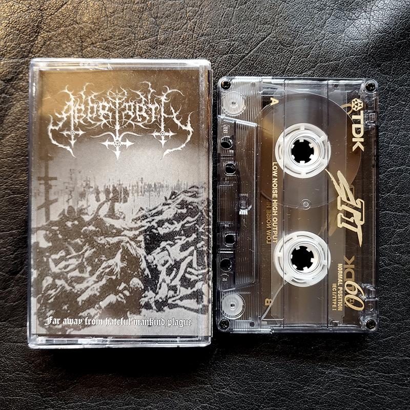 ABORIORTH — FAR AWAY FROM HATEFUL MANKIND PLAGUE CASSETTE - Click Image to Close