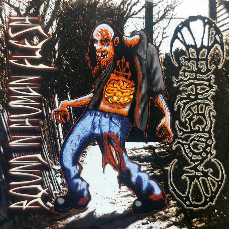 CEPHALECTOMY / BOUND IN HUMAN FLESH SPLIT CD - Click Image to Close